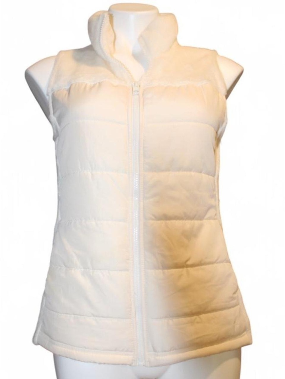 FILA Sport Women's White Quilted Puffer Vest XS